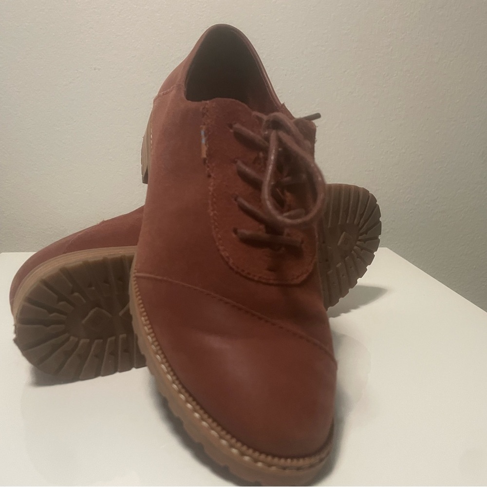 Women's Suede Lace-Up Shoes - Rustic